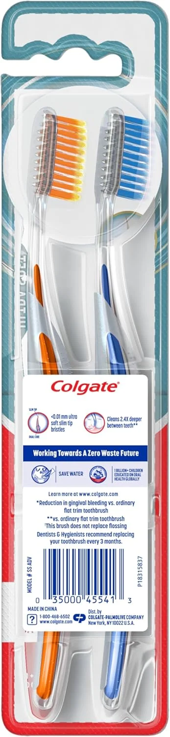 مسواک دستی کلگیت توتال کلین بین دندانی - 2 عددی