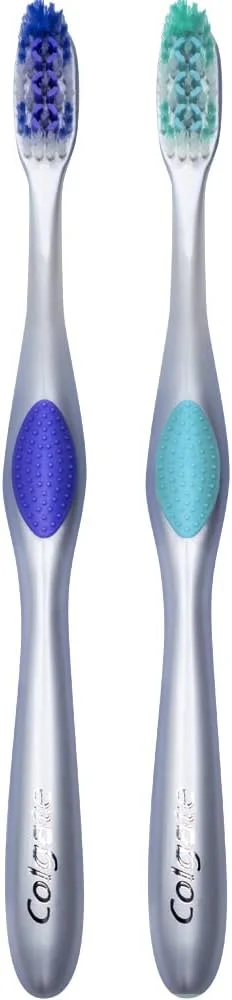 مسواک دستی کلگیت 360 محافظ مینای دندان، برس خیلی نرم با سر کوچک (رنگ ها متنوع) - بسته 2 عددی