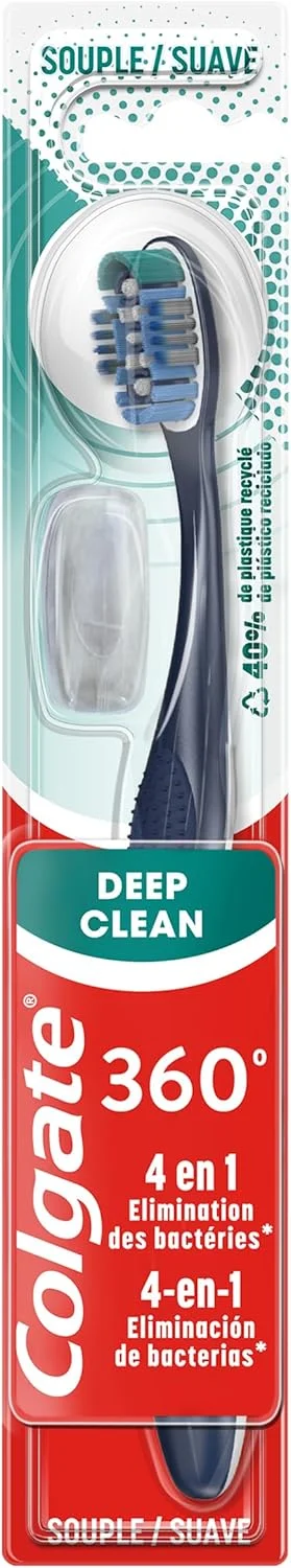 کُلگیت - مسواک 360 Deep Clean کُلگیت - برس نرم - بسته خانواده - بسته 12 عددی مسواک