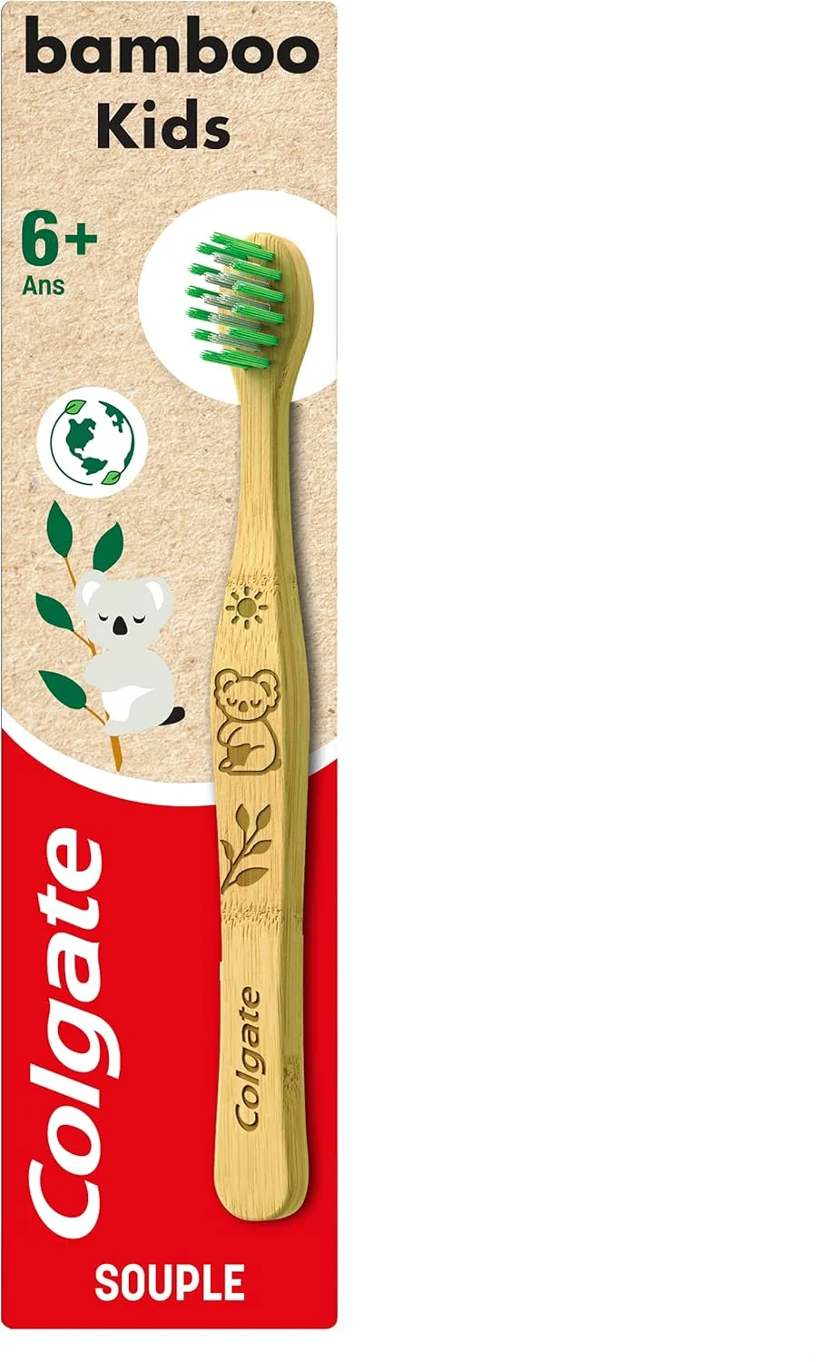 مسواک کودکانه کلگیت بامبو نرم، 1 عدد - مسواک دستی برای کودکان بالای 6 سال با برس های نرم و طرح حیوانات (طرح به صورت تصادفی) مسواک کودکانه کلگیت بامبو نرم، 1 عدد - مسواک دستی برای کودکان بالای 6 سال با برس های نرم و طرح حیوانات (طرح به صورت تصادفی)