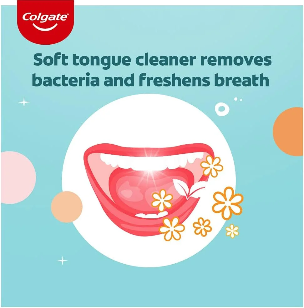 مسواک کودکانه کلگیت بتمن برای 5+ سال، بسته 3 عددی، برس های خیلی نرم با تمیز کننده زبان مسواک کودکانه کلگیت بتمن برای 5+ سال، بسته 3 عددی، برس های خیلی نرم با تمیز کننده زبان