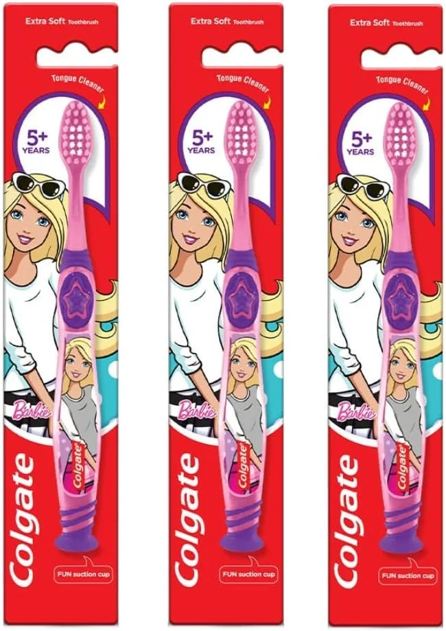 مسواک پری دریایی کلگیت با پایه مکنده برای کودکان 5 سال به بالا، بسیار نرم (رنگ ها متنوع) - بسته 6 عددی مسواک پری دریایی کلگیت با پایه مکنده برای کودکان 5 سال به بالا، بسیار نرم (رنگ ها متنوع) - بسته 6 عددی