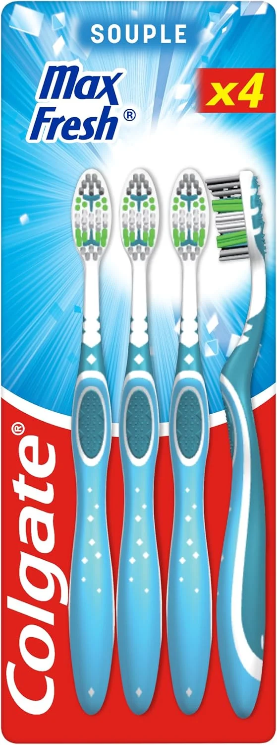 مسواک کلگیت مکس فرش - نرم - خوشبو کننده دهان - کمک به از بین بردن پلاک - بسته 4 عددی مسواک کلگیت مکس فرش - نرم - خوشبو کننده دهان - کمک به از بین بردن پلاک - بسته 4 عددی