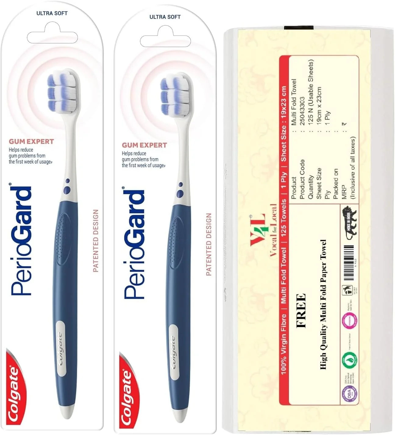 مسواک فوق العاده نرم کلگیت PerioGard، متخصص لثه، سرمه ای (2 عدد) مسواک فوق العاده نرم کلگیت PerioGard، متخصص لثه، سرمه ای (2 عدد)
