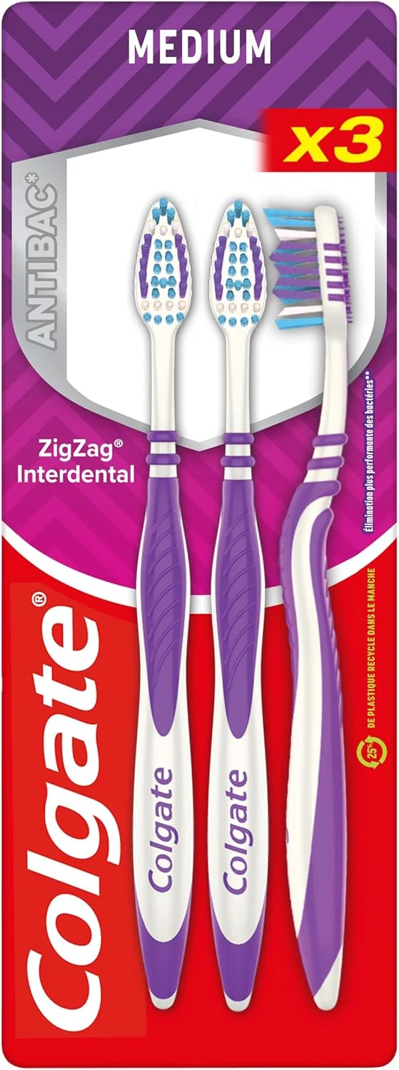 مسواک زیگزاگ مدیوم کلگیت - تمیز کننده عمیق بین دندان ها - بسته 3 عددی مسواک زیگزاگ مدیوم کلگیت - تمیز کننده عمیق بین دندان ها - بسته 3 عددی