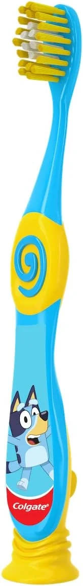 مسواک کودکانه کلگیت بلوئی با پایه مکنده، مناسب کودکان 2 تا 5 سال، برس خیلی نرم (رنگ ها و شخصیت ها متنوع) - 1 عدد مسواک کودکانه کلگیت بلوئی با پایه مکنده، مناسب کودکان 2 تا 5 سال، برس خیلی نرم (رنگ ها و شخصیت ها متنوع) - 1 عدد