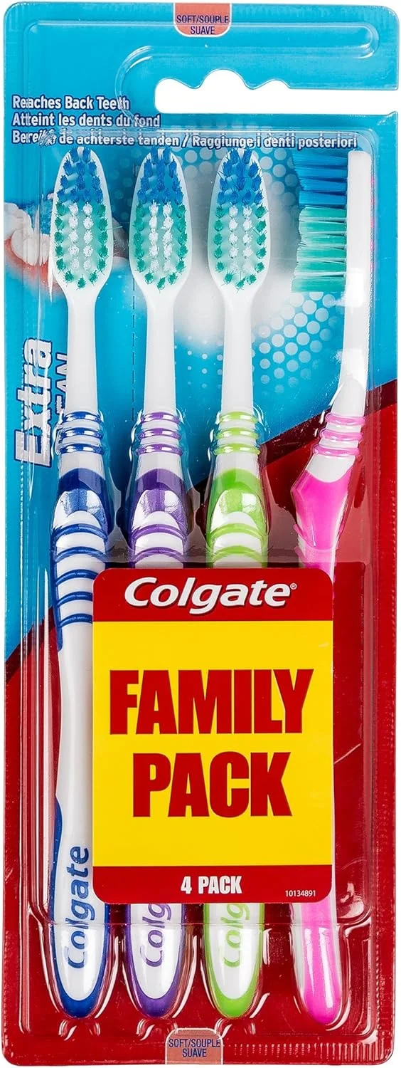 مسواک نرم کلگیت اکسترا کلین بسته 4 عددی مسواک نرم کلگیت اکسترا کلین بسته 4 عددی