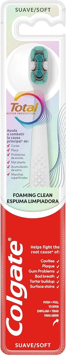 مسواک فوم پاک کننده کامل کلگیت، کمک به مبارزه با مشکلات بهداشت دهان و دندان، کاربرد عمیق تر، عمق بیشتر در امتداد خط لثه و بین دندان ها مسواک فوم پاک کننده کامل کلگیت، کمک به مبارزه با مشکلات بهداشت دهان و دندان، کاربرد عمیق تر، عمق بیشتر در امتداد خط لثه و بین دندان ها