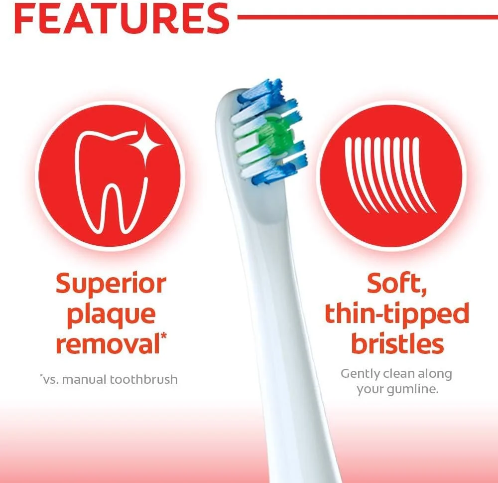 سری یدک مسواک کلگیت 360 دیپ کلین مناسب برای مسواکهای برقی کلگیت پروکلینیکال - 2 عدد سری یدک مسواک کلگیت 360 دیپ کلین مناسب برای مسواکهای برقی کلگیت پروکلینیکال - 2 عدد