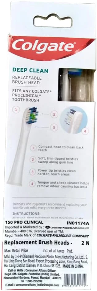 سری مسواک کلگیت 360 Deep Clean برای مسواک های کلگیت PROCLINICAL - 2 عدد سری مسواک کلگیت 360 Deep Clean برای مسواک های کلگیت PROCLINICAL - 2 عدد