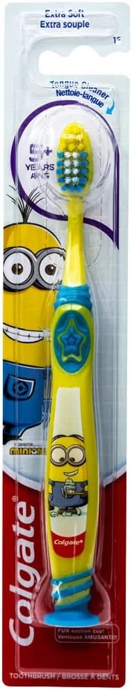 مسواک کودکانه کلگیت طرح مینیون ها و ترول ها با پایه مکنده، مناسب کودکان 5 سال به بالا، برس خیلی نرم (رنگ ها متنوع) - بسته 2 عددی مسواک کودکانه کلگیت طرح مینیون ها و ترول ها با پایه مکنده، مناسب کودکان 5 سال به بالا، برس خیلی نرم (رنگ ها متنوع) - بسته 2 عددی