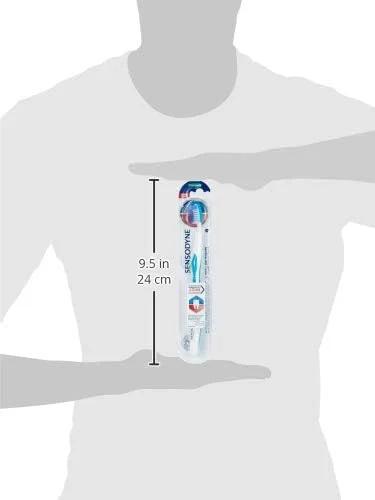 مسواک سنسوداین برای دندان های حساس، برس حساسیت و لثه با برس های متوسط، رنگ های متنوع مسواک سنسوداین برای دندان های حساس، برس حساسیت و لثه با برس های متوسط، رنگ های متنوع