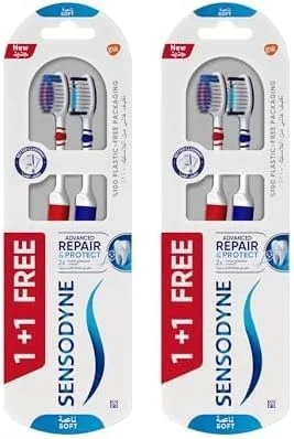 مسواک سنسوداین مدل Repair & Protect، نرم، بسته 4 عددی