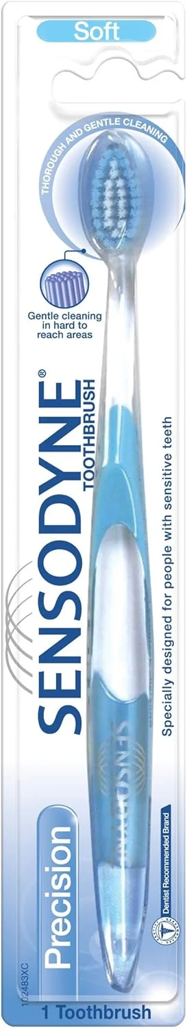 مسواک نرم Sensodyne Precision (رنگ ها ممکن است متفاوت باشند) مسواک نرم Sensodyne Precision (رنگ ها ممکن است متفاوت باشند)