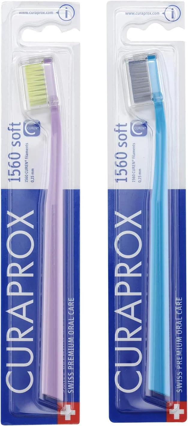 مسواک نرم Curaprox CS 1560 بسته 2 عددی (رنگ های متنوع) مسواک نرم Curaprox CS 1560 بسته 2 عددی (رنگ های متنوع)