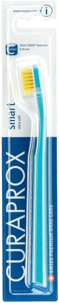 مسواک هوشمند Curaprox CS با 7600 رشته I مسواک دستی فوق العاده نرم، سلامت لثه و دندان را بهبود می بخشد I سر کوچک مسواک برای تمیز کردن دقیق I بسته تکی مسواک هوشمند Curaprox CS با 7600 رشته I مسواک دستی فوق العاده نرم، سلامت لثه و دندان را بهبود می بخشد I سر کوچک مسواک برای تمیز کردن دقیق I بسته تکی