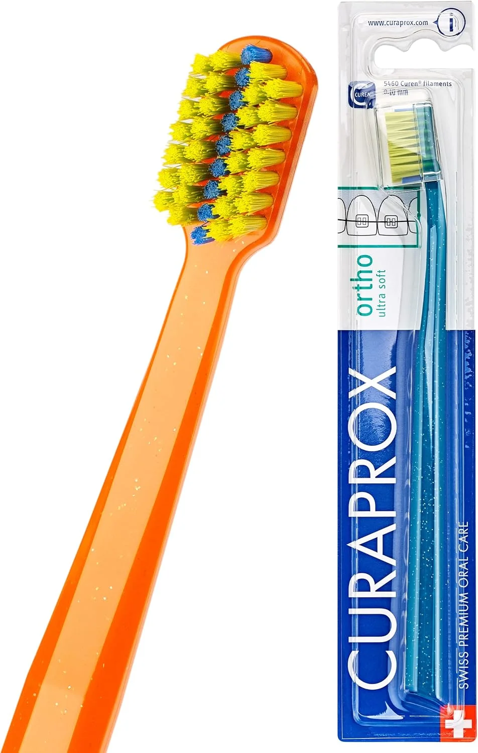 مسواک Curaprox CS 5460 Ortho (جور شده)، بسته 2 عددی (2 x 1 عدد)