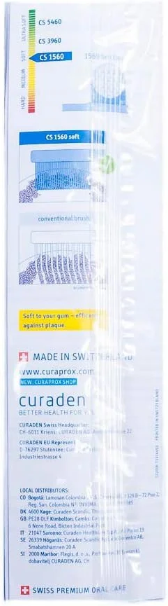 مسواک نرم Curaprox CS 1560 بسته 5 عددی مسواک نرم Curaprox CS 1560 بسته 5 عددی