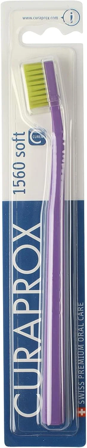 مسواک نرم Curaprox 1560 (تک عددی)، رنگ های تصادفی مسواک نرم Curaprox 1560 (تک عددی)، رنگ های تصادفی