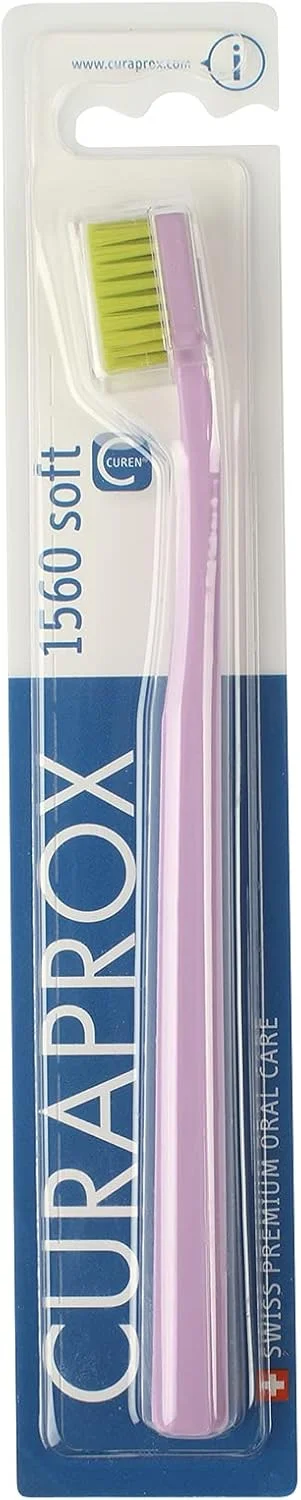 مسواک نرم Curaprox 1560 (تک عددی)، رنگ های تصادفی مسواک نرم Curaprox 1560 (تک عددی)، رنگ های تصادفی