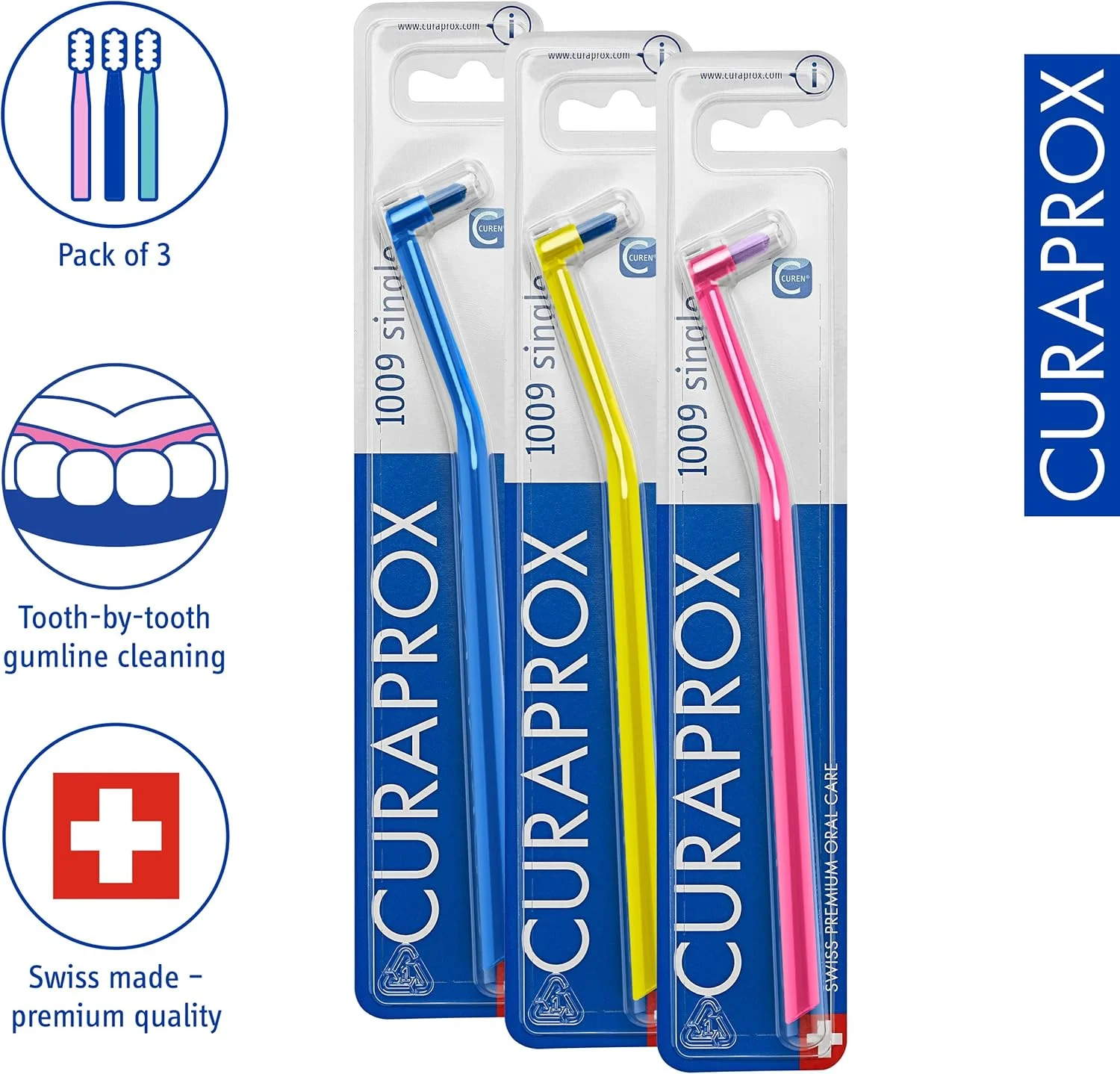 مسواک تک Curaprox CS 1009 بسته 3 عددی مسواک تک Curaprox CS 1009 بسته 3 عددی