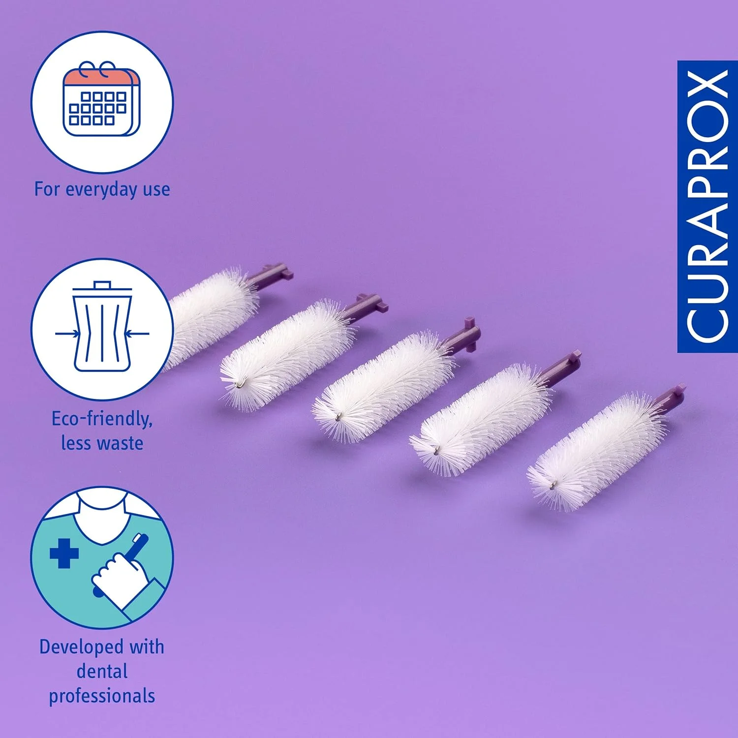 سری یدک Curaprox CPS 408 Perio | 5 برس فوق العاده ظریف 2.2 میلی متری برای تمیز کردن ملایم و دقیق | ایده آل برای لثه های حساس و از بین بردن پلاک روزانه، بسته بنفش تیره سری یدک Curaprox CPS 408 Perio | 5 برس فوق العاده ظریف 2.2 میلی متری برای تمیز کردن ملایم و دقیق | ایده آل برای لثه های حساس و از بین بردن پلاک روزانه، بسته بنفش تیره