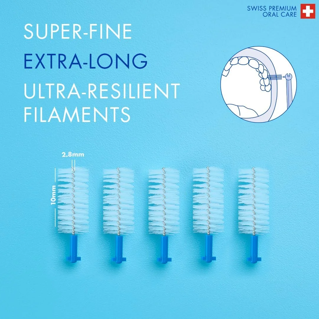 Curaprox CPS 410 Perio Plus | 5 برس بین دندانی CPS 410 و نگهدارنده UHS 451 آبی آسمانی تیره | تمیز کردن عمیق و موثر برای لثه های سالم و مراقبت از دهان Curaprox CPS 410 Perio Plus | 5 برس بین دندانی CPS 410 و نگهدارنده UHS 451 آبی آسمانی تیره | تمیز کردن عمیق و موثر برای لثه های سالم و مراقبت از دهان