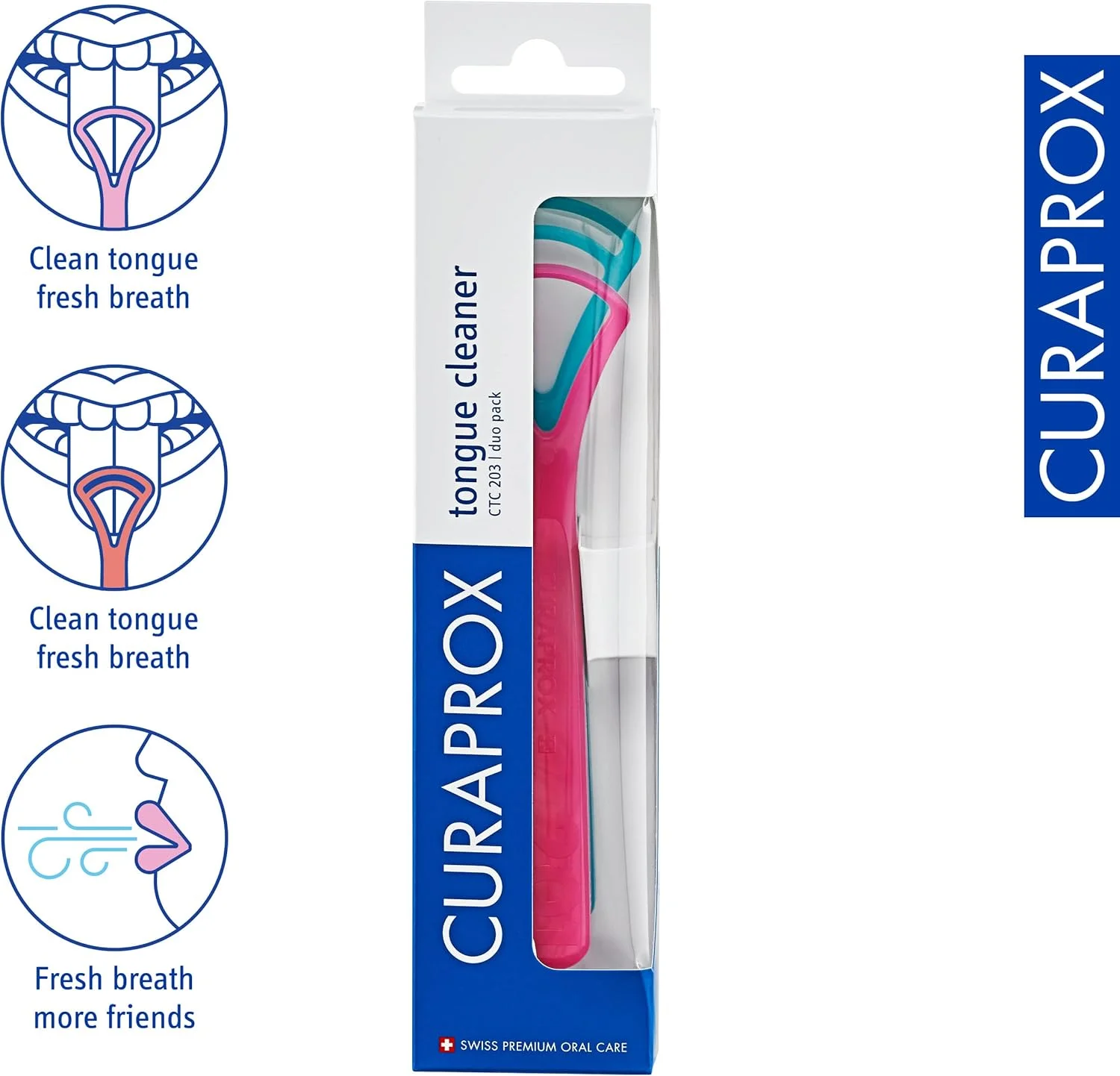 CURAPROX تمیز کننده زبان (بسته دوتایی) CURAPROX تمیز کننده زبان (بسته دوتایی)