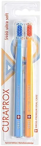 مسواک های Curaprox 5460 نسخه ویژه Retro 2 عددی در بسته