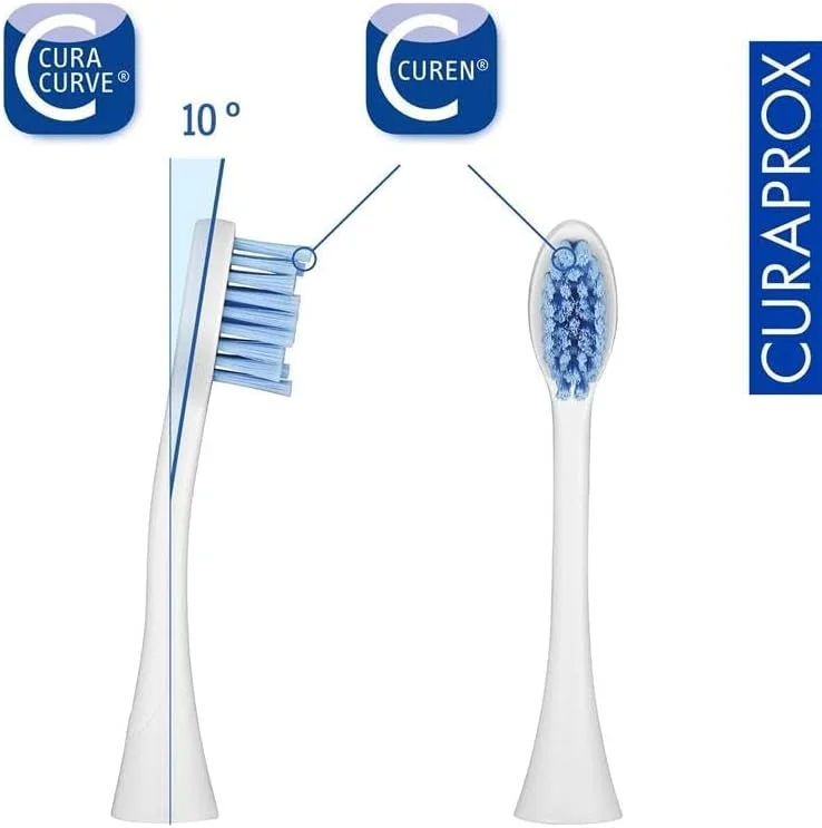 سری یدک مسواک برقی Curaprox Hydrosonic CHS 200 Sensitive، بسته 2 عددی - برای مسواک برقی Hydrosonic، مراقبت ملایم از دهان سری یدک مسواک برقی Curaprox Hydrosonic CHS 200 Sensitive، بسته 2 عددی - برای مسواک برقی Hydrosonic، مراقبت ملایم از دهان