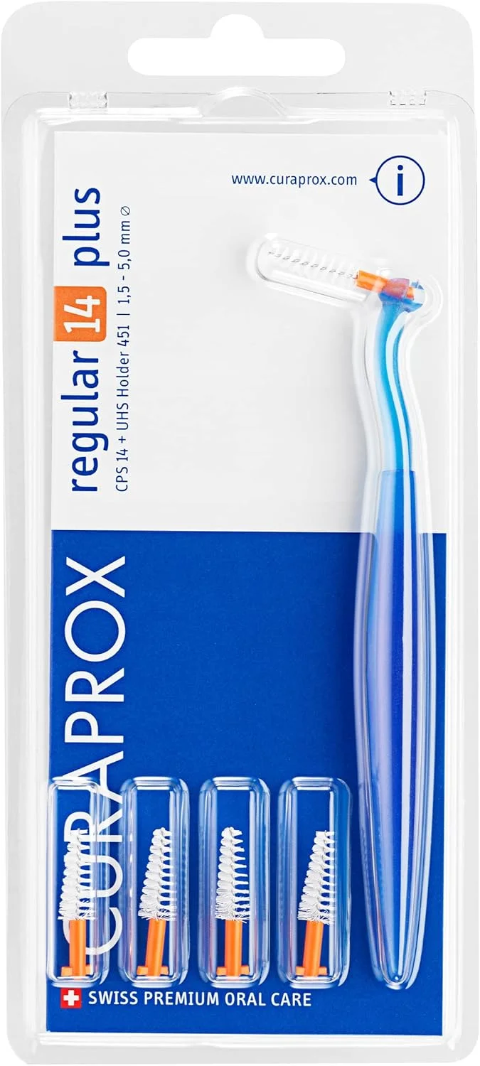 مسواک بین دندانی Curaprox Curaden مدل Regular Plus رنگ نارنجی بسته 5 عددی