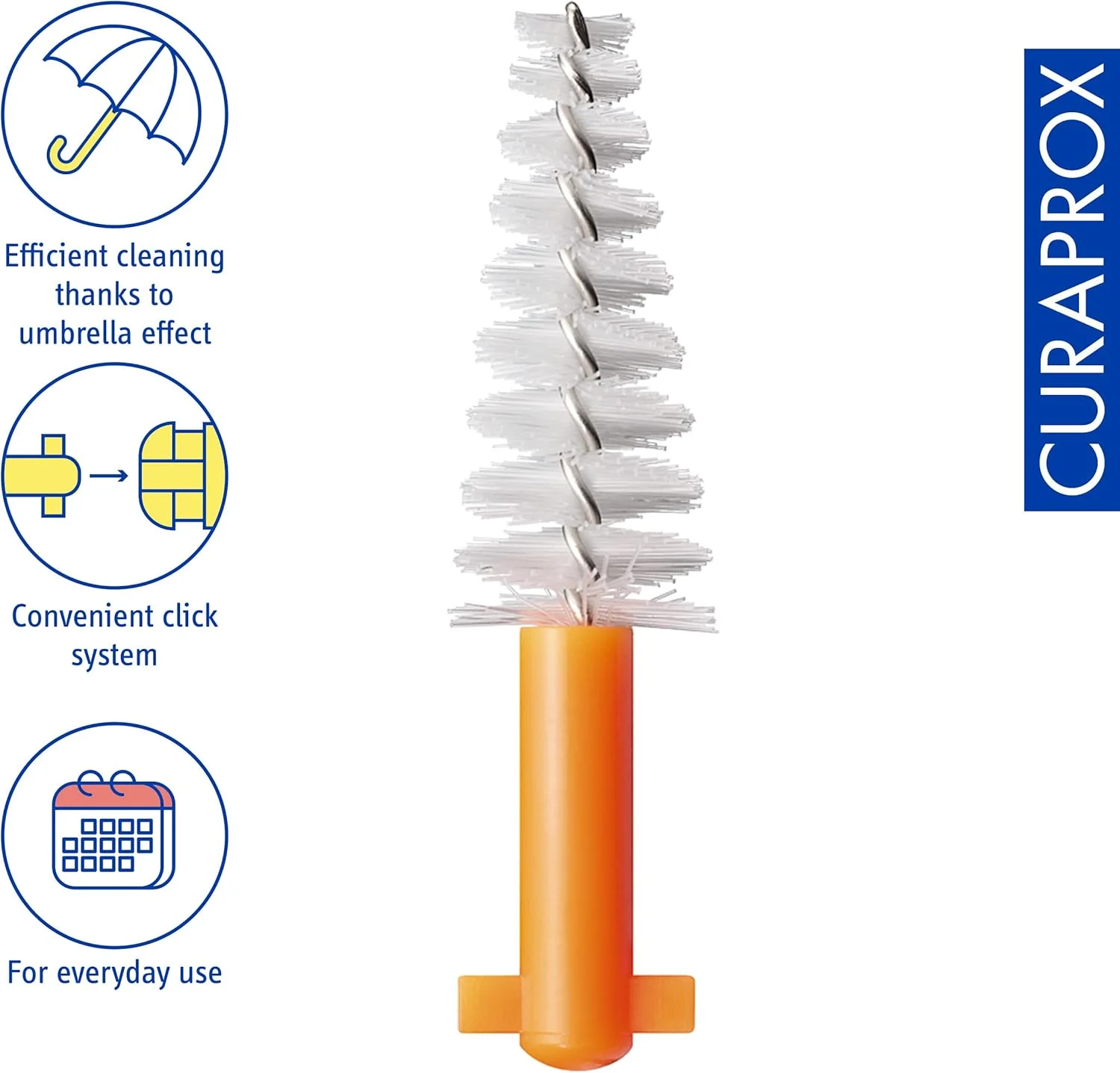 مسواک بین دندانی Curaprox Curaden مدل Regular Plus رنگ نارنجی بسته 5 عددی مسواک بین دندانی Curaprox Curaden مدل Regular Plus رنگ نارنجی بسته 5 عددی