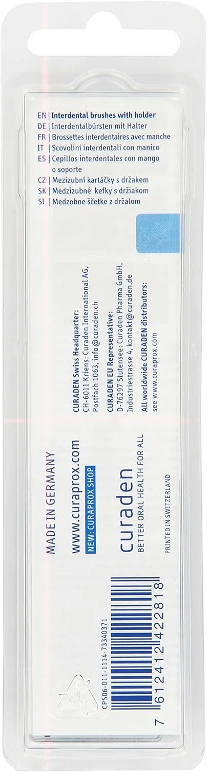 CURAPROX 6040950 CPS Prime Plus Handy 06-011 برس های بین دندانی (بسته 5 عددی) CURAPROX 6040950 CPS Prime Plus Handy 06-011 برس های بین دندانی (بسته 5 عددی)