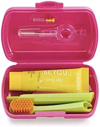 ست مسافرتی صورتی Curaprox