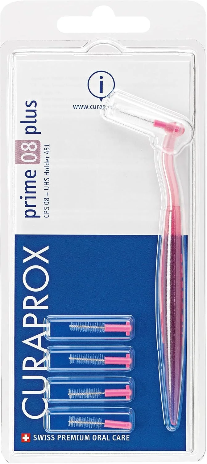 کیوراپراکس پرایم پلاس 08 صورتی 5 برس + 1 نگهدارنده 1 بسته