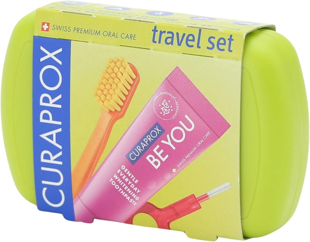 ست مسافرتی CURAPROX BE YOU CLALOX BY YOU (گریپ فروت صورتی + ترنج)