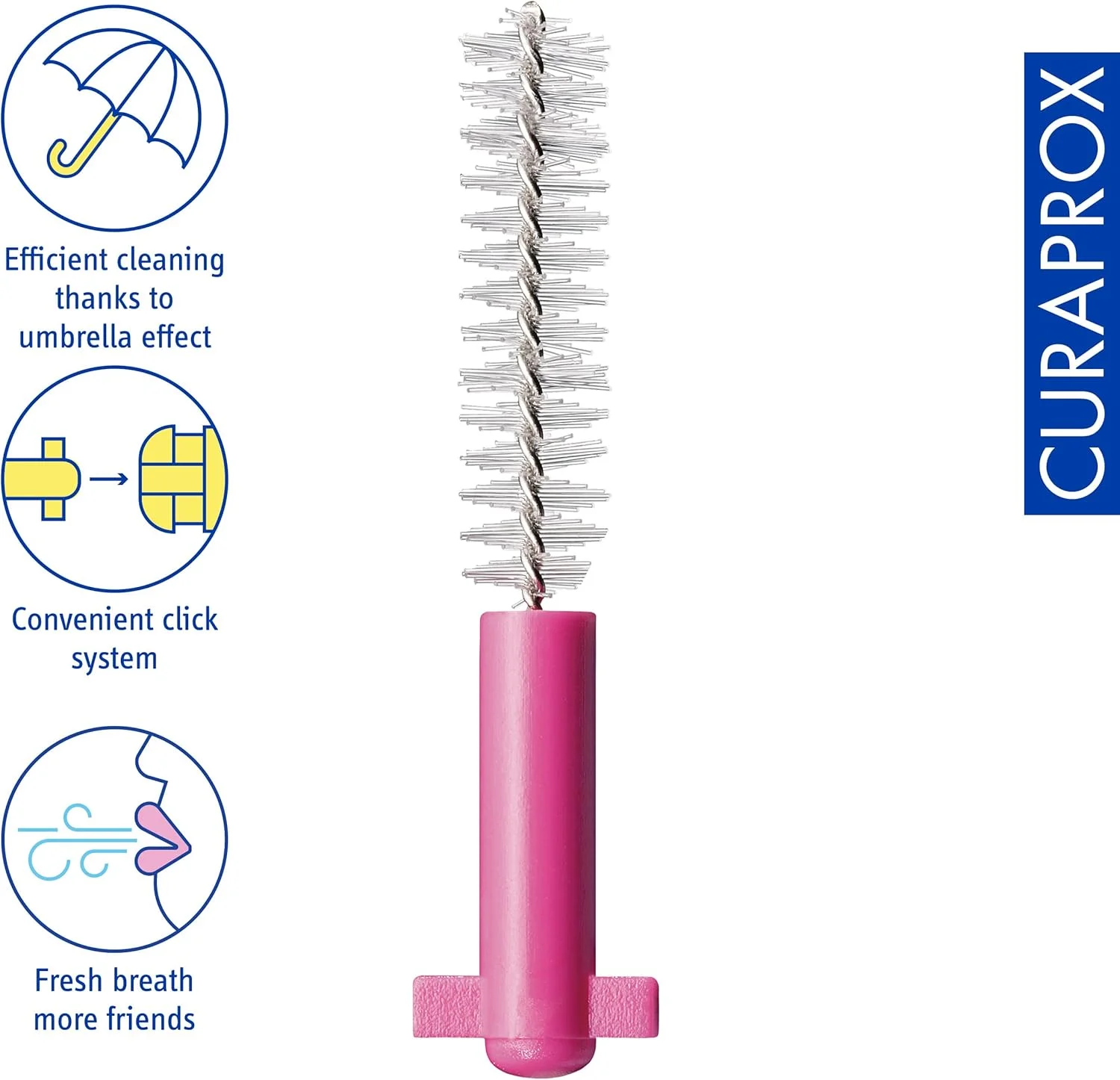 کیوراپراکس پرایم پلاس 08 صورتی 5 برس + 1 نگهدارنده 1 بسته