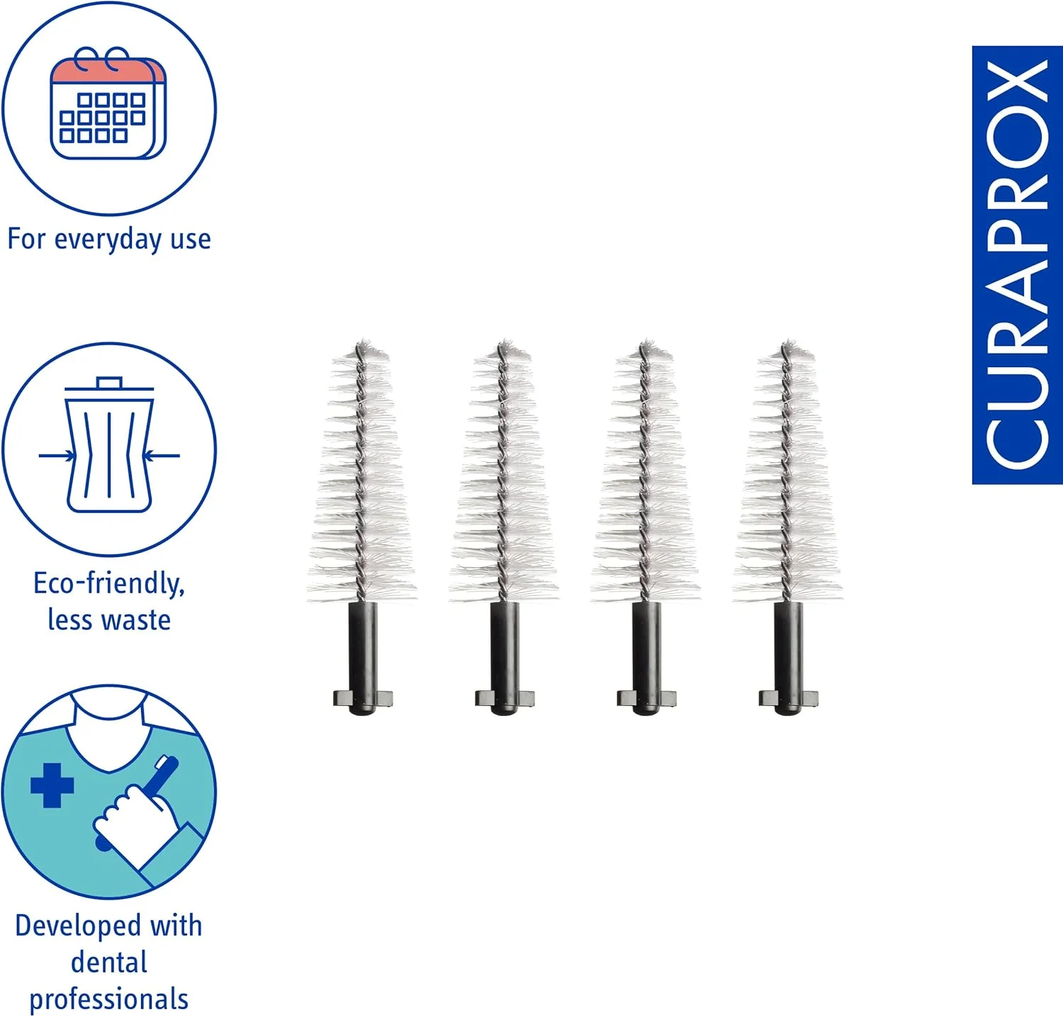 یدک برس بین دندانی ایمپلنت Curaprox CPS 508، مشکی، 4 عددی یدک برس بین دندانی ایمپلنت Curaprox CPS 508، مشکی، 4 عددی
