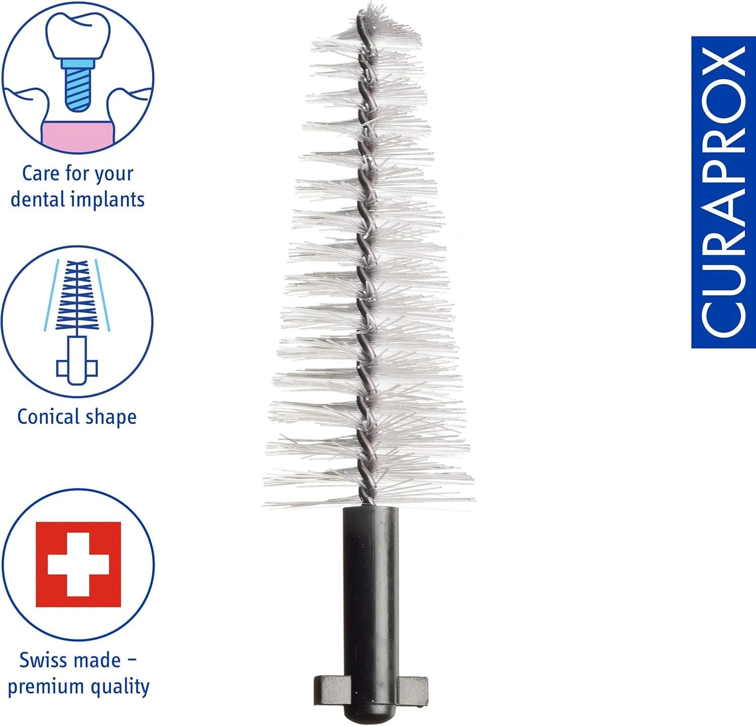 برس بین دندانی Curaprox CPS 508 ایمپلنت، بسته یدک، بسته 5 عددی، کارایی 8.5 میلی متر، مشکی، مخروطی، بسته یدک بدون دسته برس بین دندانی Curaprox CPS 508 ایمپلنت، بسته یدک، بسته 5 عددی، کارایی 8.5 میلی متر، مشکی، مخروطی، بسته یدک بدون دسته