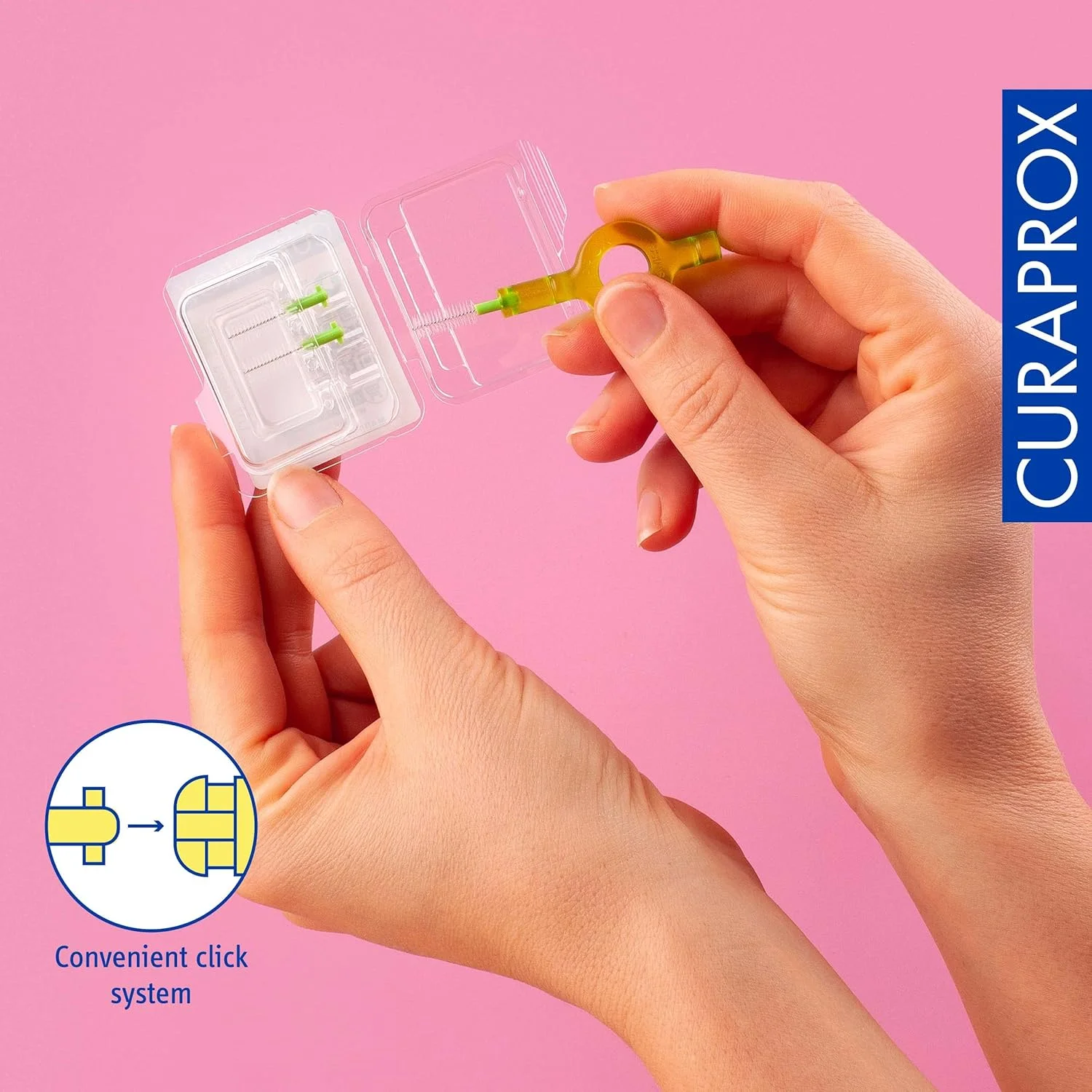 ست برس بین دندانی Curaprox CPS 011 Prime Start، ست استارتر با 5 برس، 2 نگهدارنده مختلف، سبز، قطر 1.1 میلی متر، کارایی 5 میلی متر ست برس بین دندانی Curaprox CPS 011 Prime Start، ست استارتر با 5 برس، 2 نگهدارنده مختلف، سبز، قطر 1.1 میلی متر، کارایی 5 میلی متر