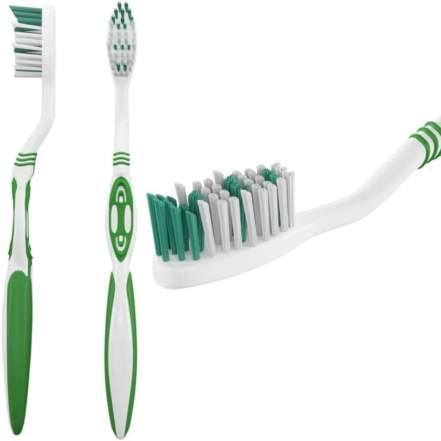 مسواک محافظ سه گانه سیگنال، تمیز کننده دندان و ماساژ لثه، متوسط، حذف ملایم پلاک، 1 عدد (متنوع)