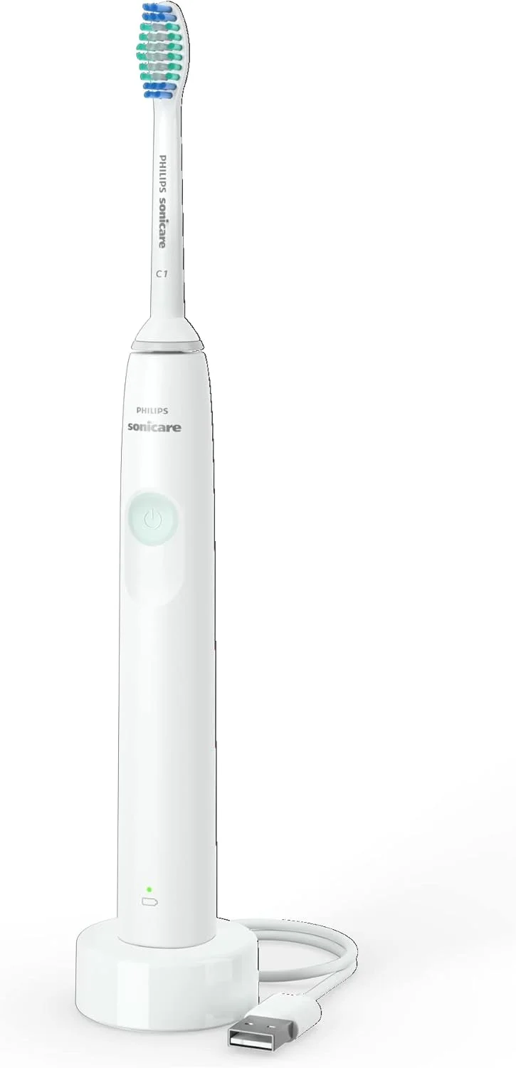 مسواک برقی شارژی فیلیپس Sonicare سری 1100، سفید، HX3641/01 دارای تاییدیه امارات متحده عربی 3 پین