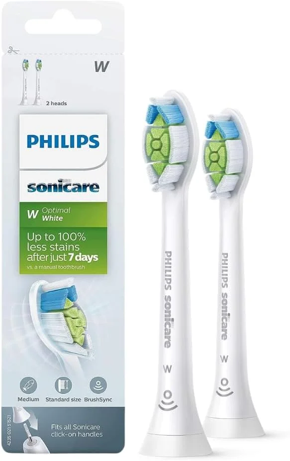 سری یدک مسواک برقی فیلیپس Sonicare Diamond Clean، سفید، بسته 2 عددی HX6062/67