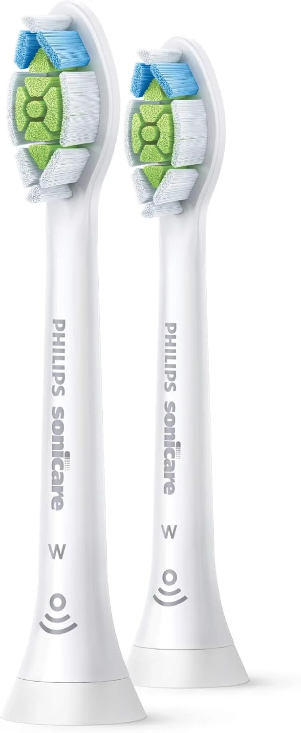 سری یدک مسواک برقی فیلیپس Sonicare Diamond Clean، سفید، بسته 2 عددی HX6062/67