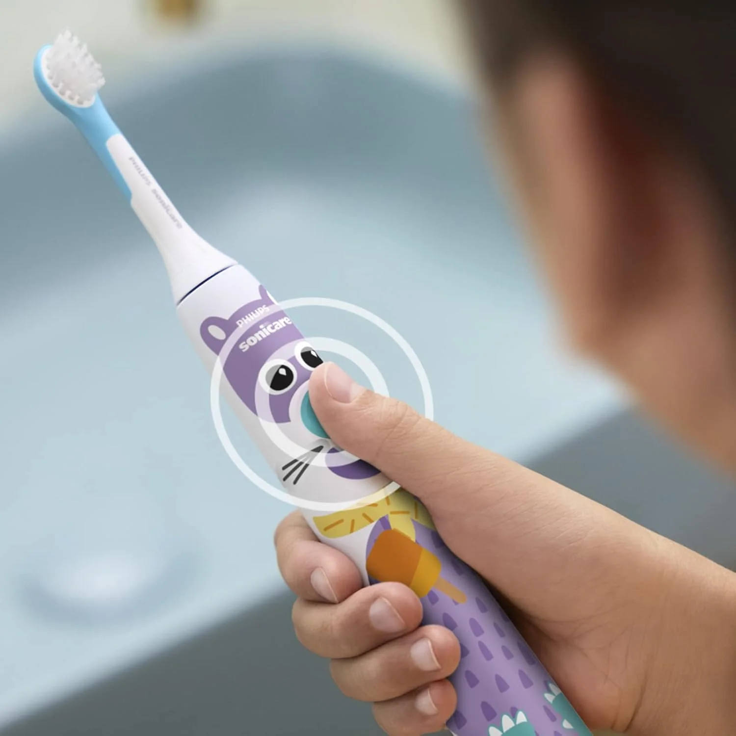 مسواک برقی کودک فیلیپس Sonicare - نسخه طراحی حیوانات خانگی، به همراه برچسب های با طرح حیوانات خانگی برای کودکان، کیف مسافرتی باریک و شارژر USB (مدل HX3603/01) مسواک برقی کودک فیلیپس Sonicare - نسخه طراحی حیوانات خانگی، به همراه برچسب های با طرح حیوانات خانگی برای کودکان، کیف مسافرتی باریک و شارژر USB (مدل HX3603/01)