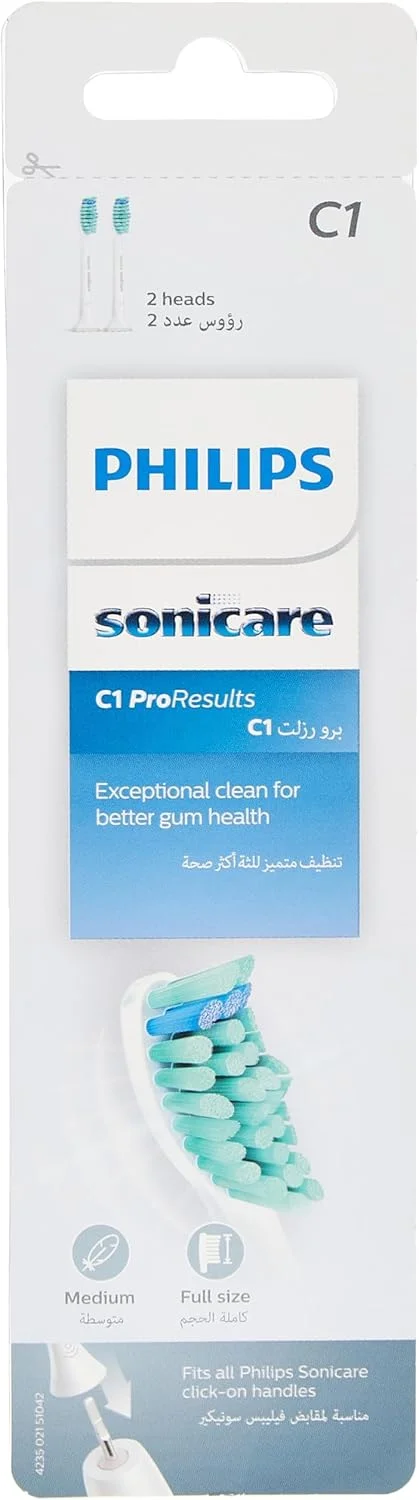 سری یدک مسواک برقی استاندارد فیلیپس Sonicare Proresults - بسته 2 عددی، Hx6012/07