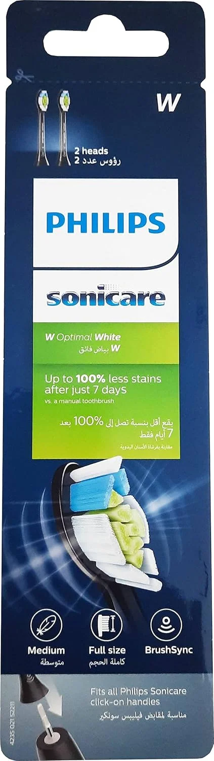 سری یدک مسواک برقی فیلیپس Sonicare Diamond Clean، مشکی، بسته 2 عددی HX6062/96 سری یدک مسواک برقی فیلیپس Sonicare Diamond Clean، مشکی، بسته 2 عددی HX6062/96