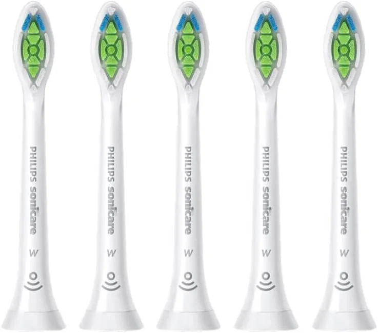 سری یدک مسواک برقی فیلیپس Sonicare، بسته 5 عددی، مدل W2 Optimal White (HX6065/10)