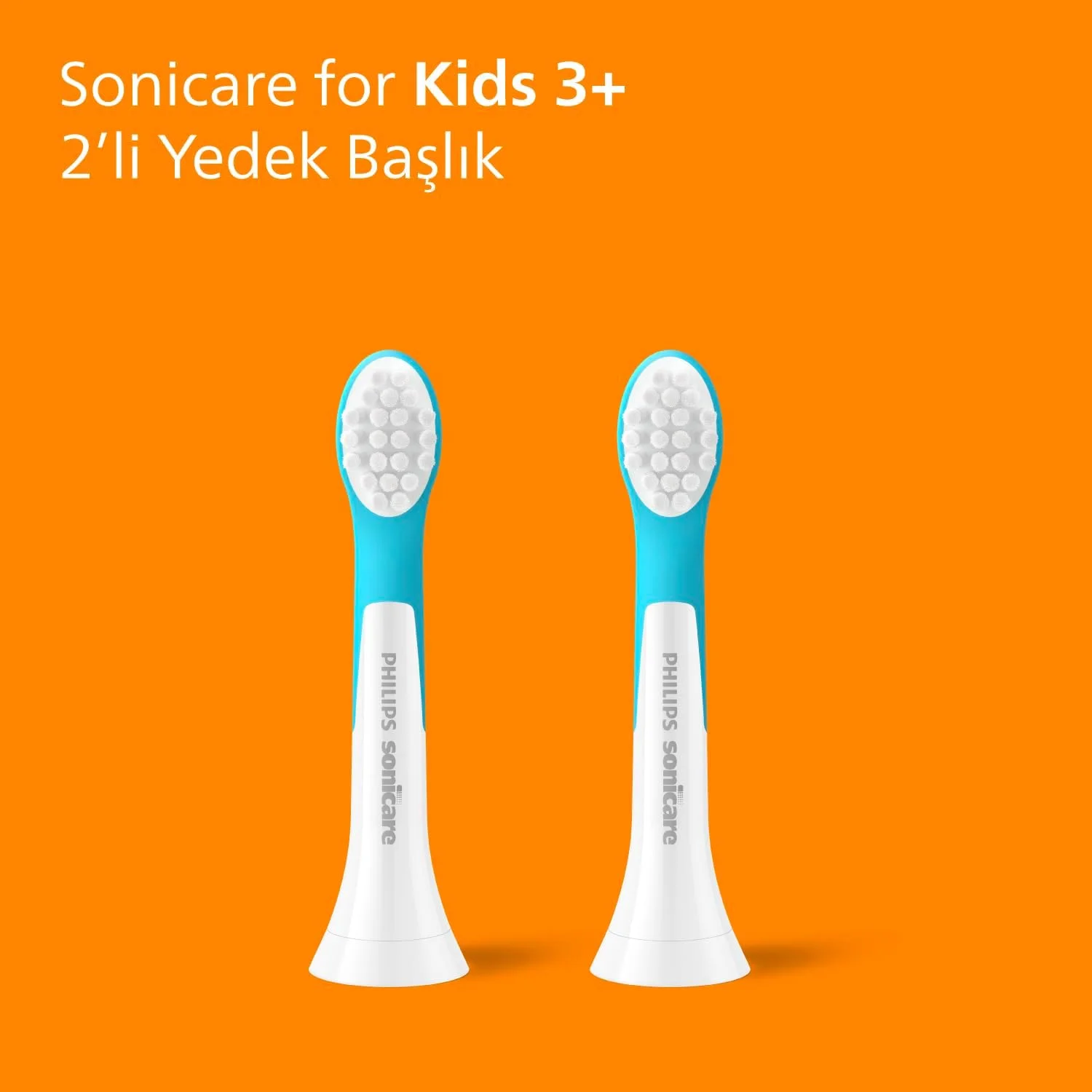 سری یدک مسواک برقی کودک فیلیپس Sonicare مناسب کودکان 3 سال به بالا، بسته 2 عددی، HX6032/90
