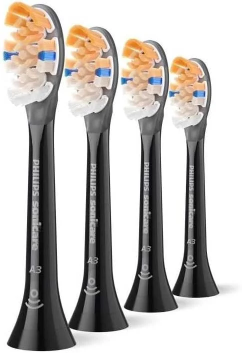 سری یدک مسواک برقی اورجینال فیلیپس Sonicare HX9094/88 A3 Premium All-in-One، مشکی، بسته 4 عددی سری یدک مسواک برقی اورجینال فیلیپس Sonicare HX9094/88 A3 Premium All-in-One، مشکی، بسته 4 عددی